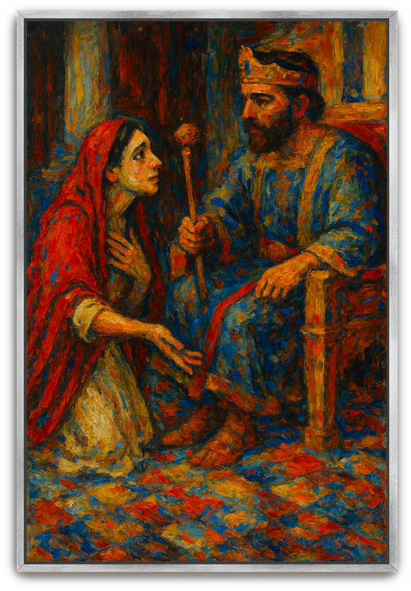 Esther's Plea - Abstract Expressionism - Scriptures Illustrated