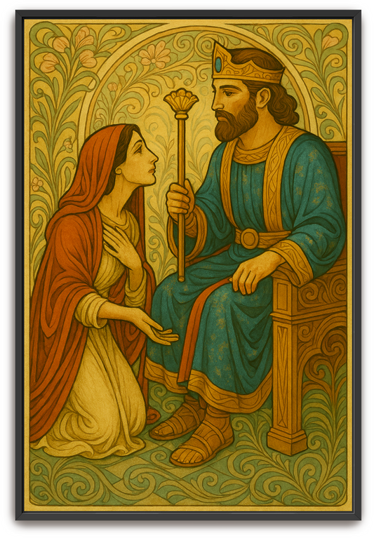 Esther's Plea - Art Nouveau - Scriptures Illustrated