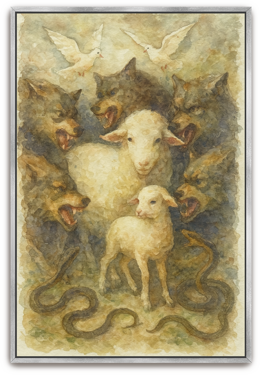 In the Midst - Watercolor - Scriptures Illustrated