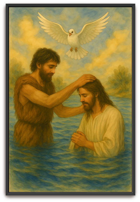 Jesus Baptized - Classical Realism - Scriptures Illustrated