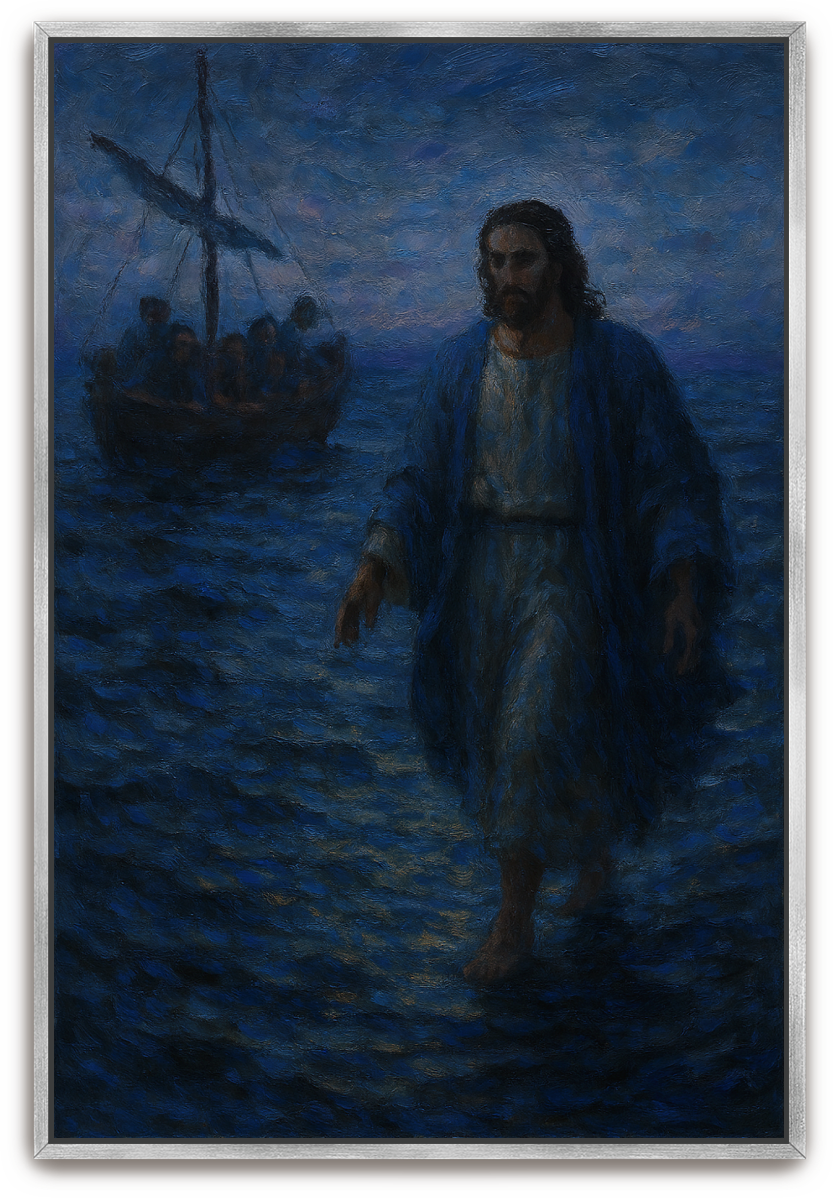 Jesus Walked - Abstract Expressionism - Scriptures Illustrated