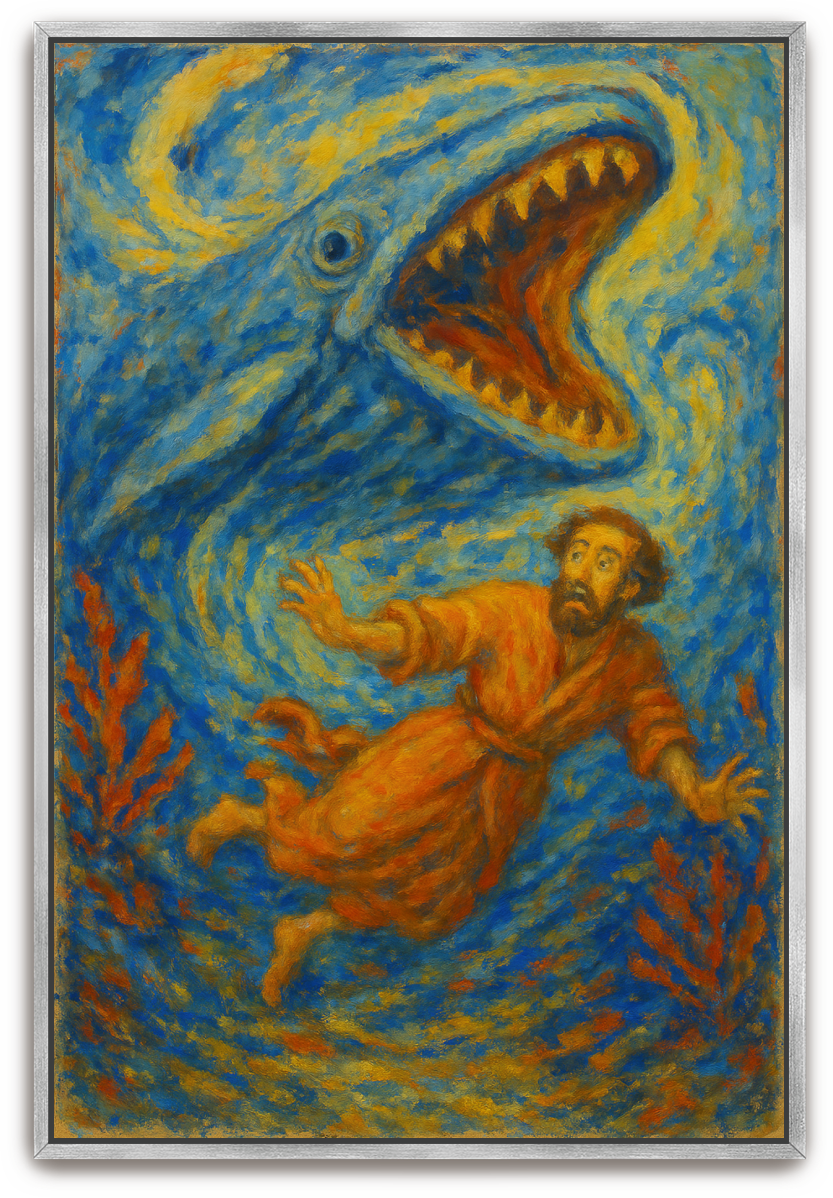 Jonah Pursued - Impressionism - Scriptures Illustrated