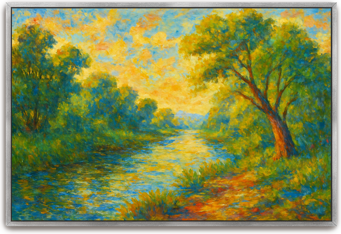 Jordan River - Impressionism - Scriptures Illustrated
