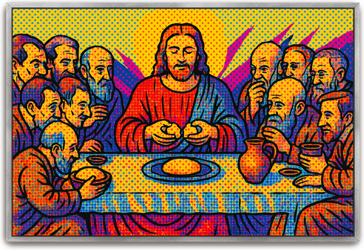 Last Supper - Pop Art - Scriptures Illustrated