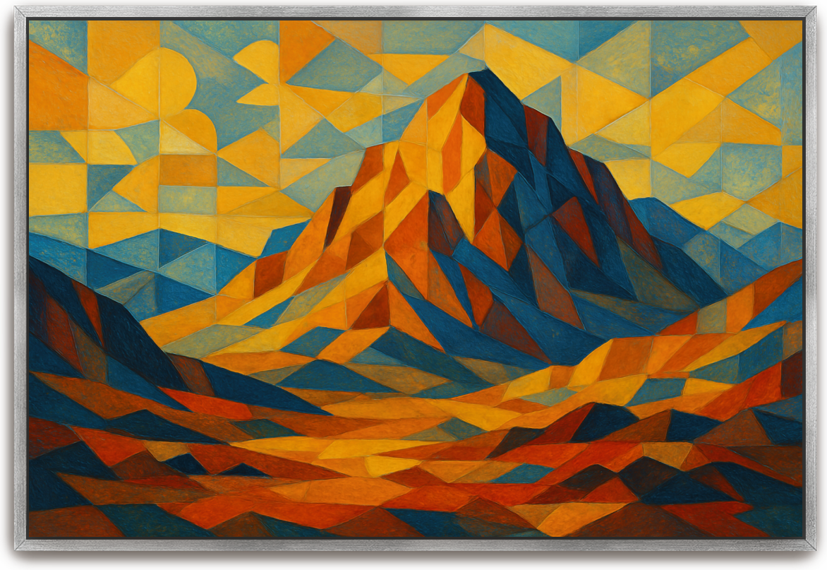 Mount Sinai - Cubism - Scriptures Illustrated