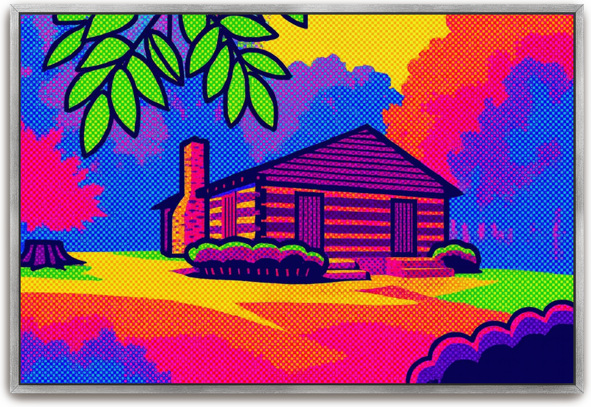 Red River Meeting House - Pop Art - Scriptures Illustrated