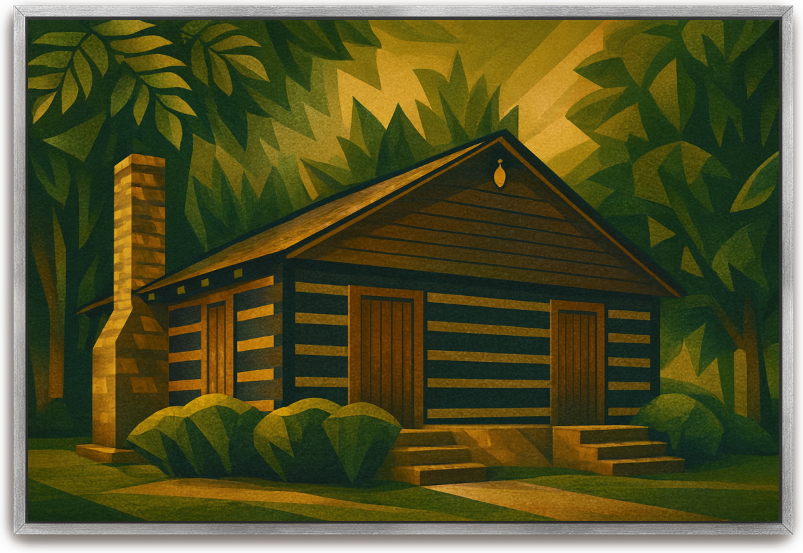 Red River Meeting House - Art Deco 2 - Scriptures Illustrated