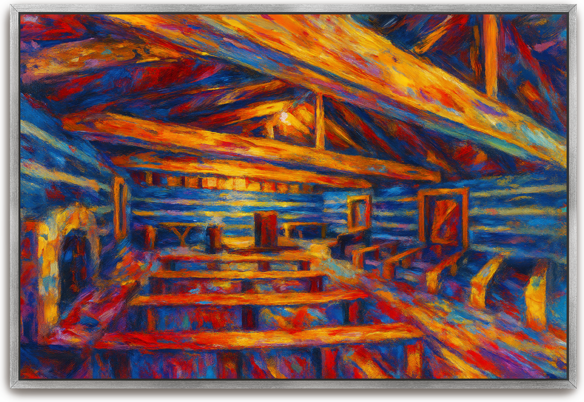 Red River Meeting House - Abstract Expressionism 3 - Scriptures Illustrated