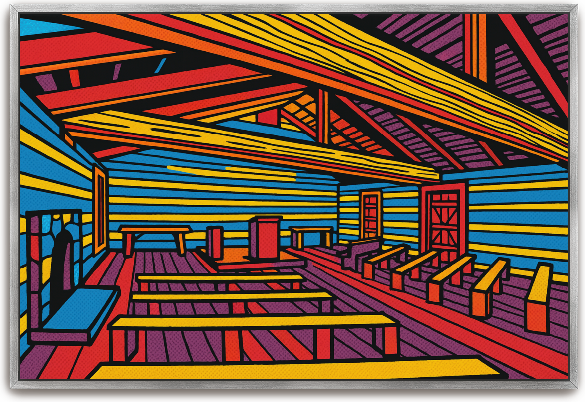 Red River Meeting House - Pop Art 3 - Scriptures Illustrated