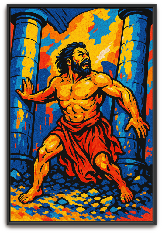 Samson's Sacrifice - Pop Art - Scriptures Illustrated