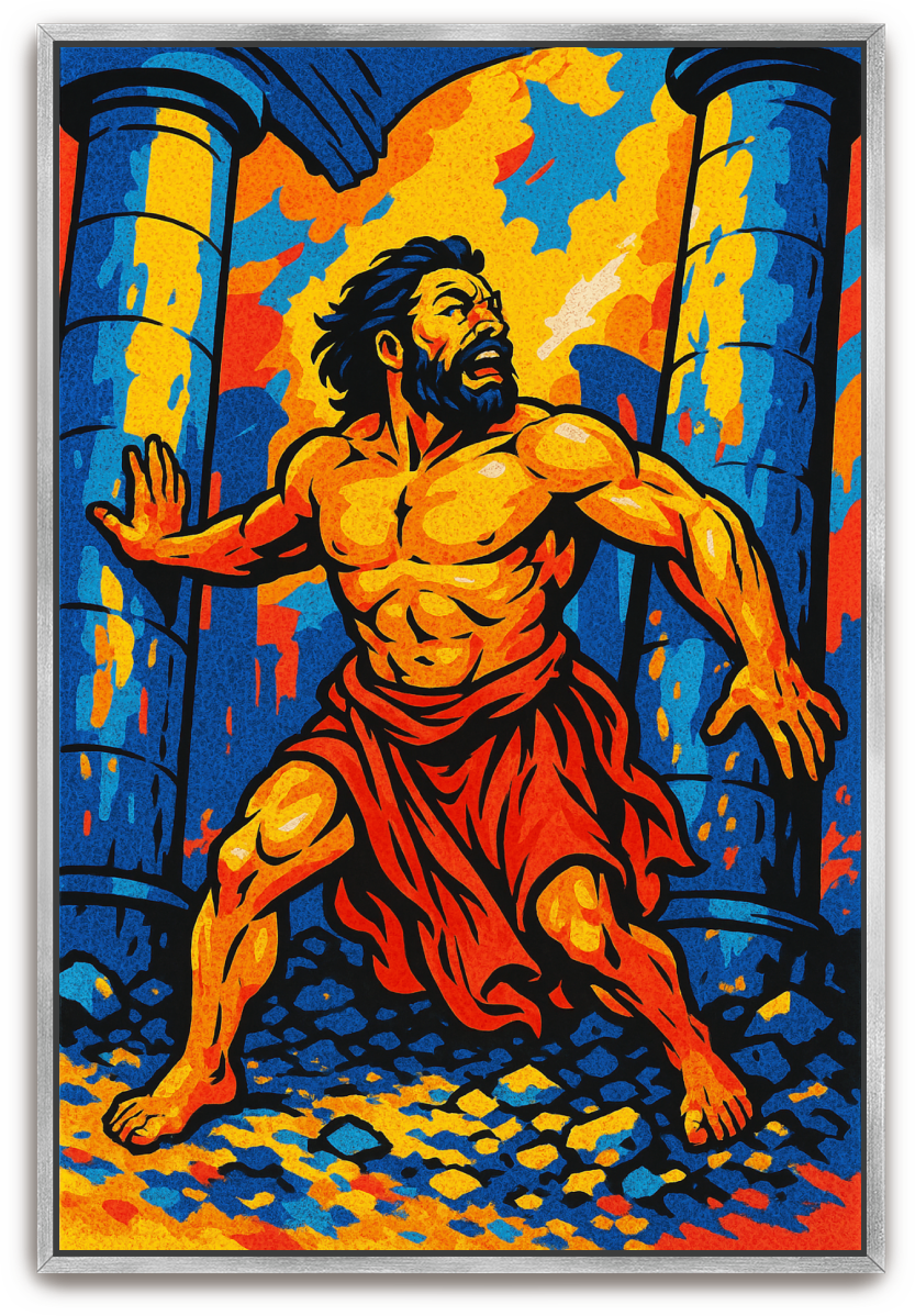 Samson's Sacrifice - Pop Art - Scriptures Illustrated