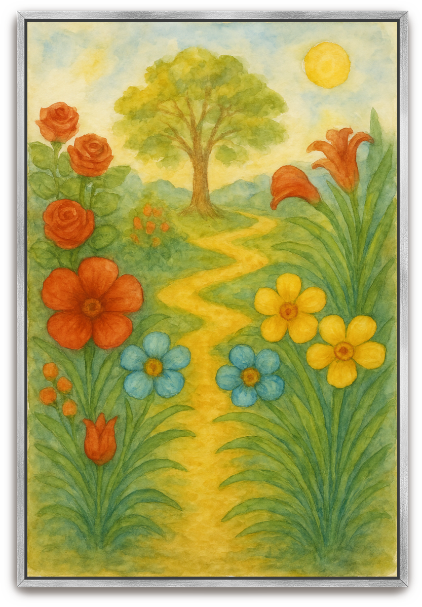 The Garden - Watercolor - Scriptures Illustrated