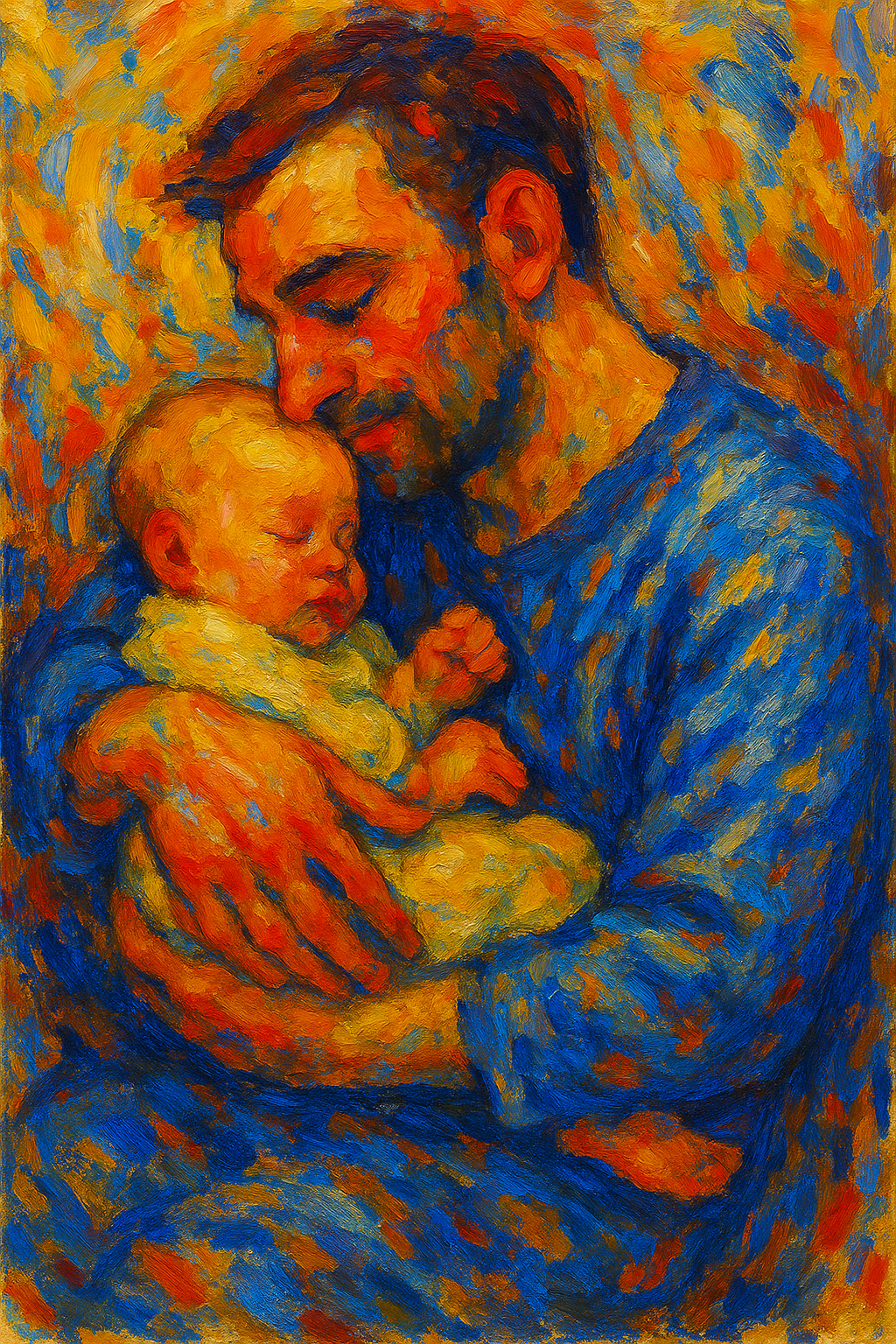 A Father's Joy - Abstract Expressionism