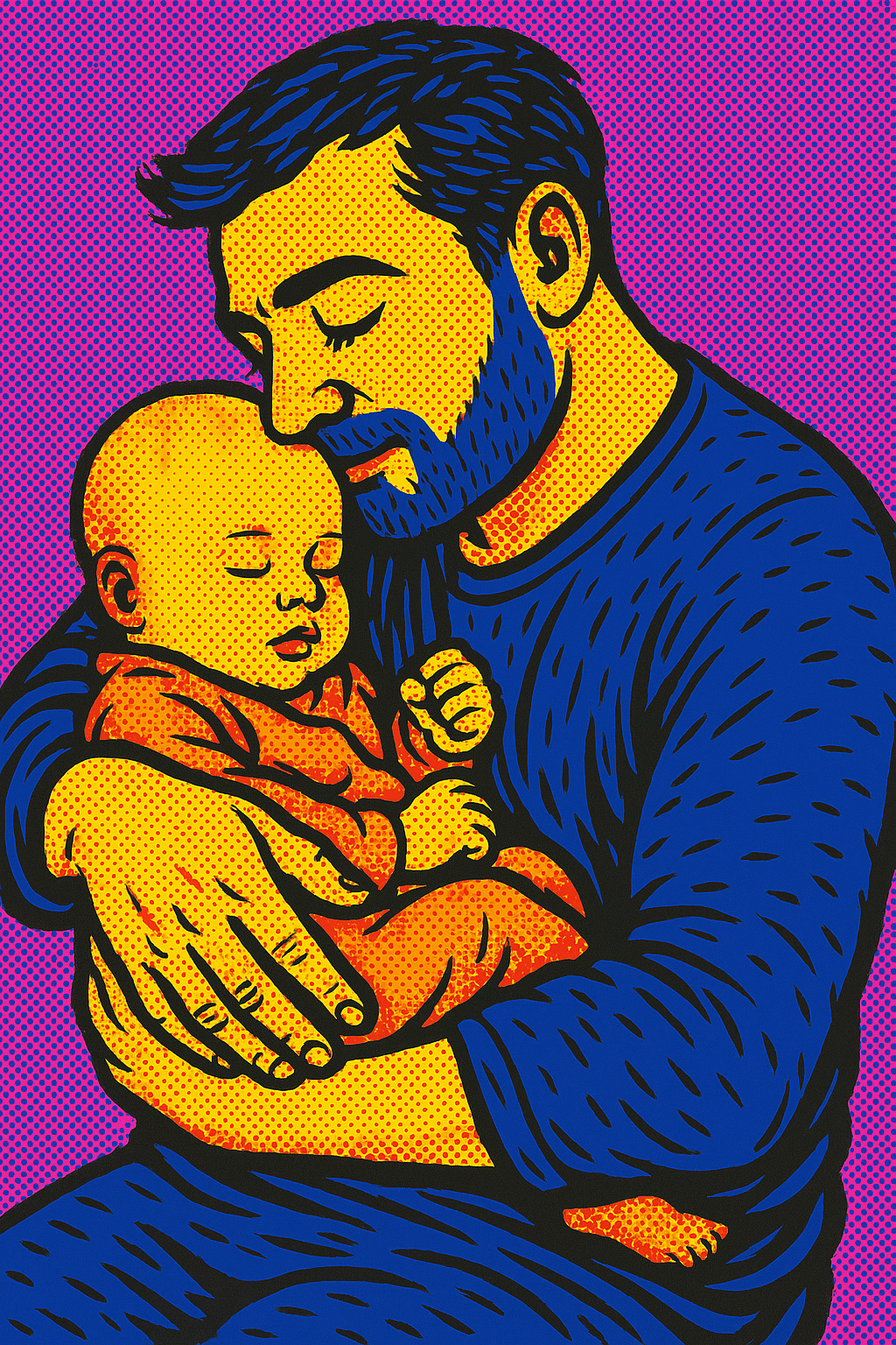 A Father's Joy - Pop Art - Scriptures Illustrated