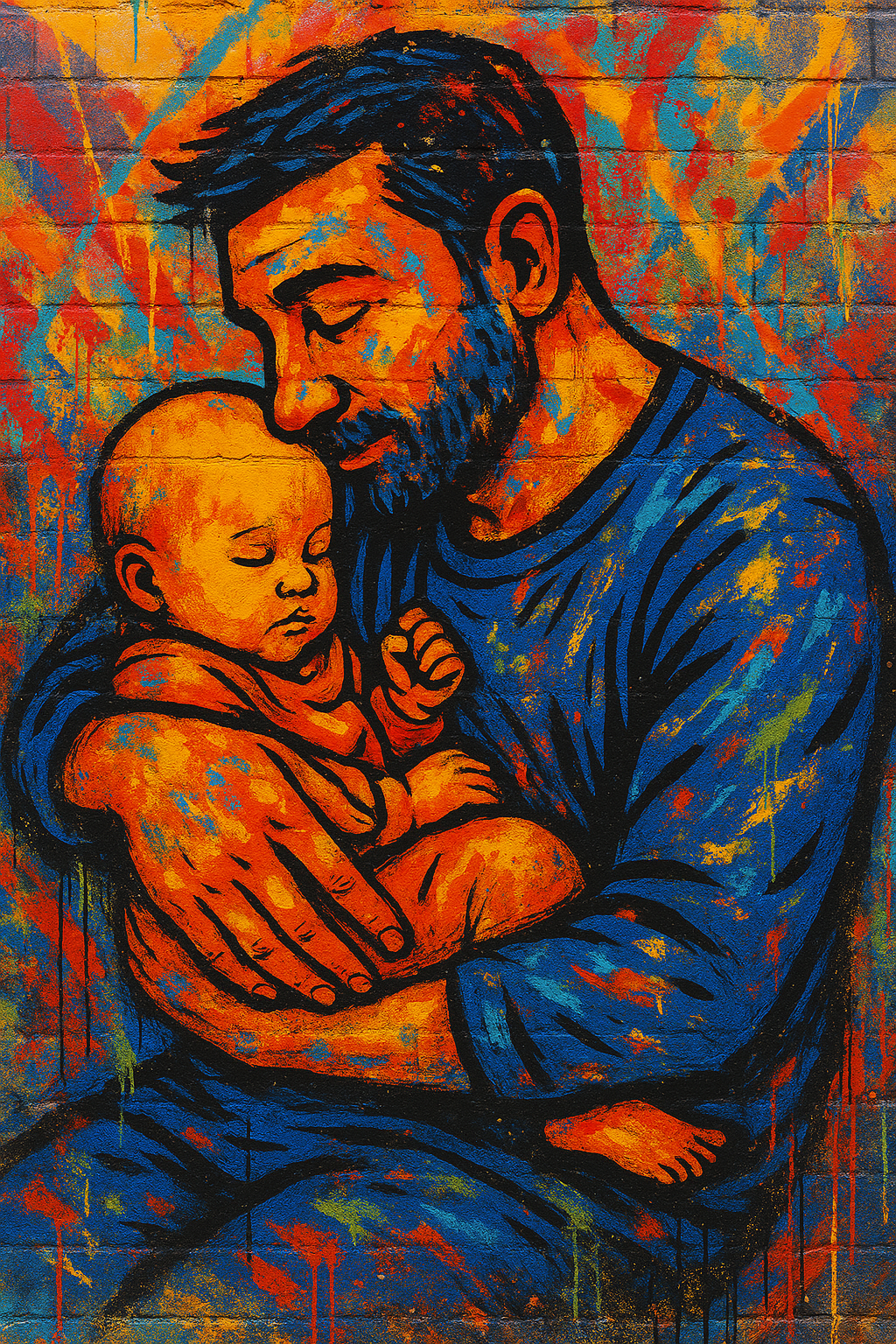 A Father's Joy - Street Art - Scriptures Illustrated