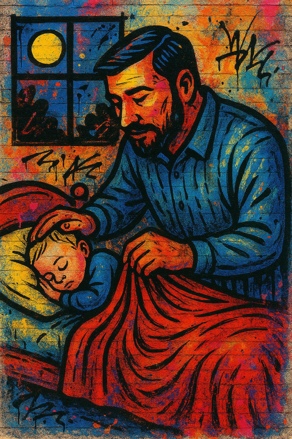 A Father's Prayer - Street Art - Scriptures Illustrated