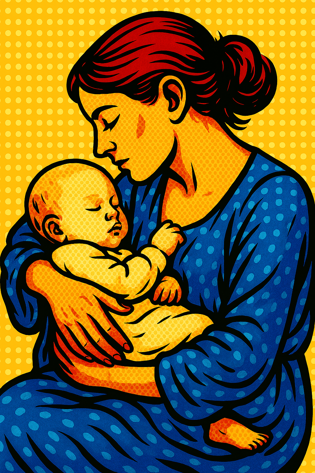 A Mother's Joy - Pop Art - Scriptures Illustrated