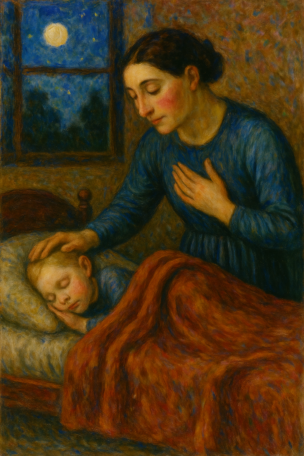 A Mother's Prayer - Impressionism - Scriptures Illustrated