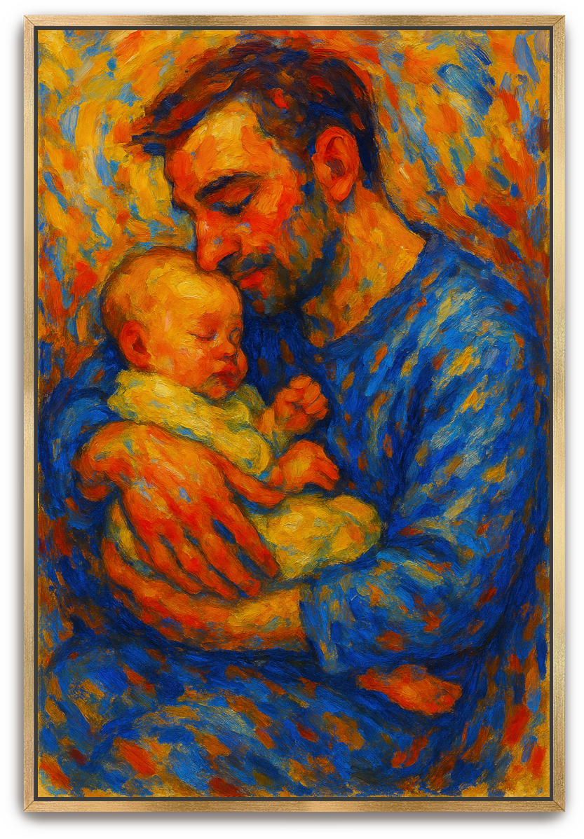 A Father's Joy - Abstract Expressionism
