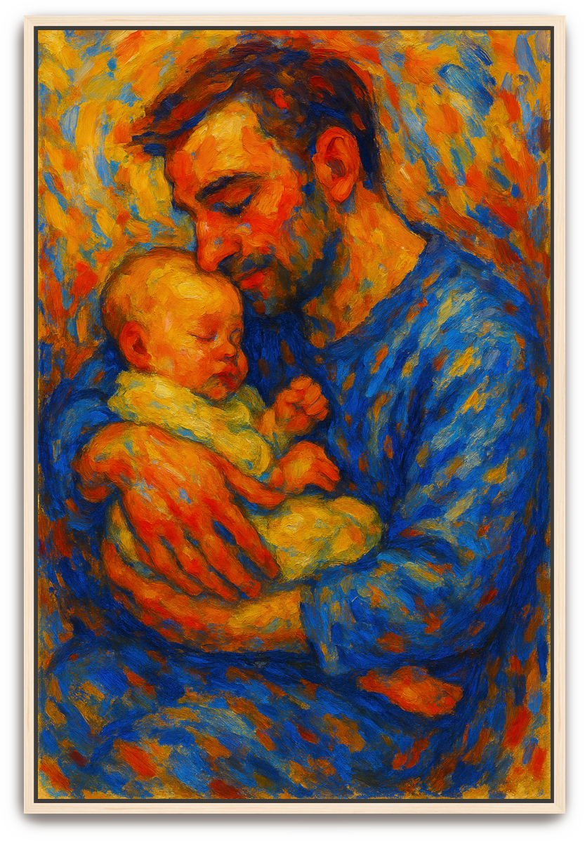 A Father's Joy - Abstract Expressionism