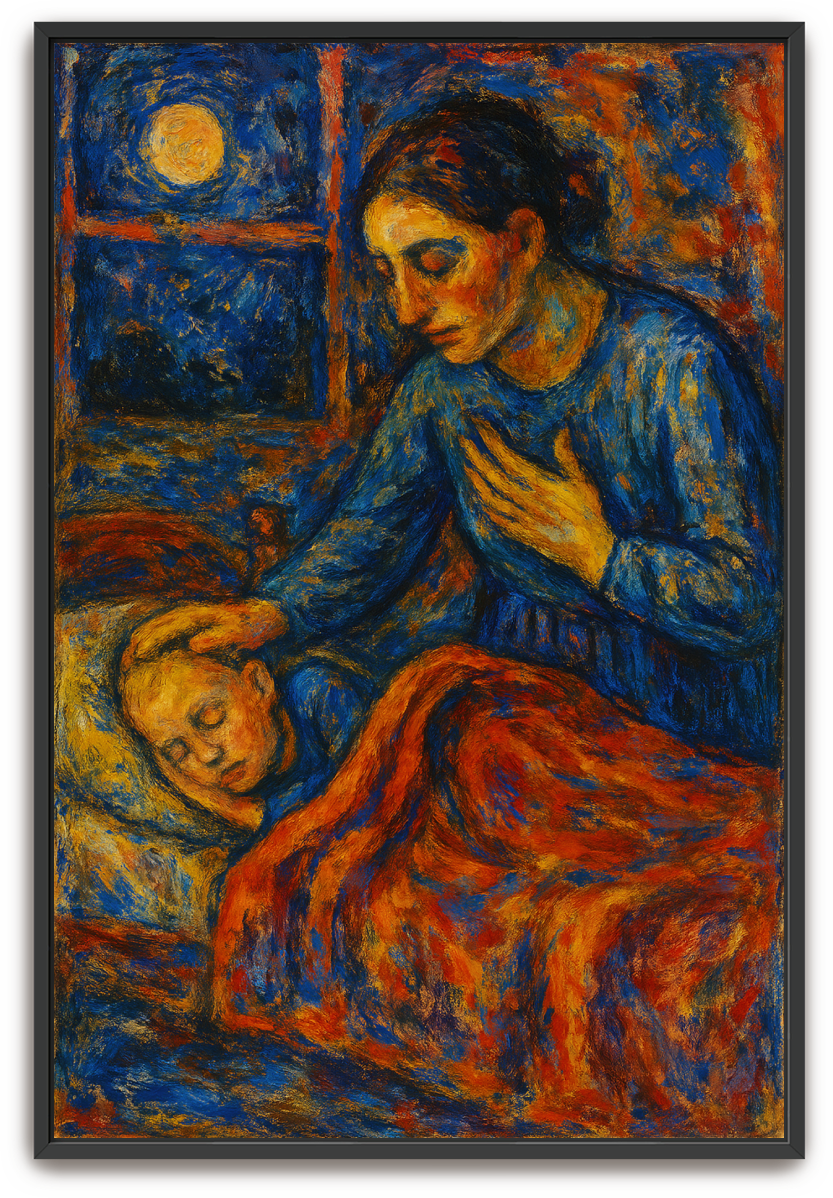 A Mother's Prayer - Abstract Expressionism - Scriptures Illustrated
