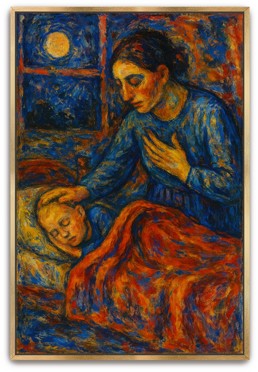 A Mother's Prayer - Abstract Expressionism - Scriptures Illustrated