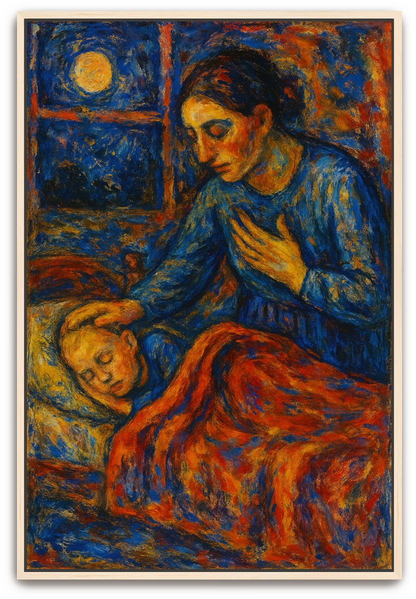 A Mother's Prayer - Abstract Expressionism - Scriptures Illustrated