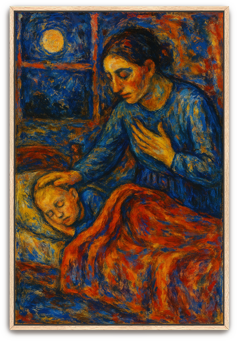 A Mother's Prayer - Abstract Expressionism - Scriptures Illustrated