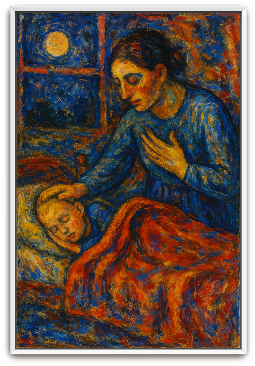 A Mother's Prayer - Abstract Expressionism - Scriptures Illustrated