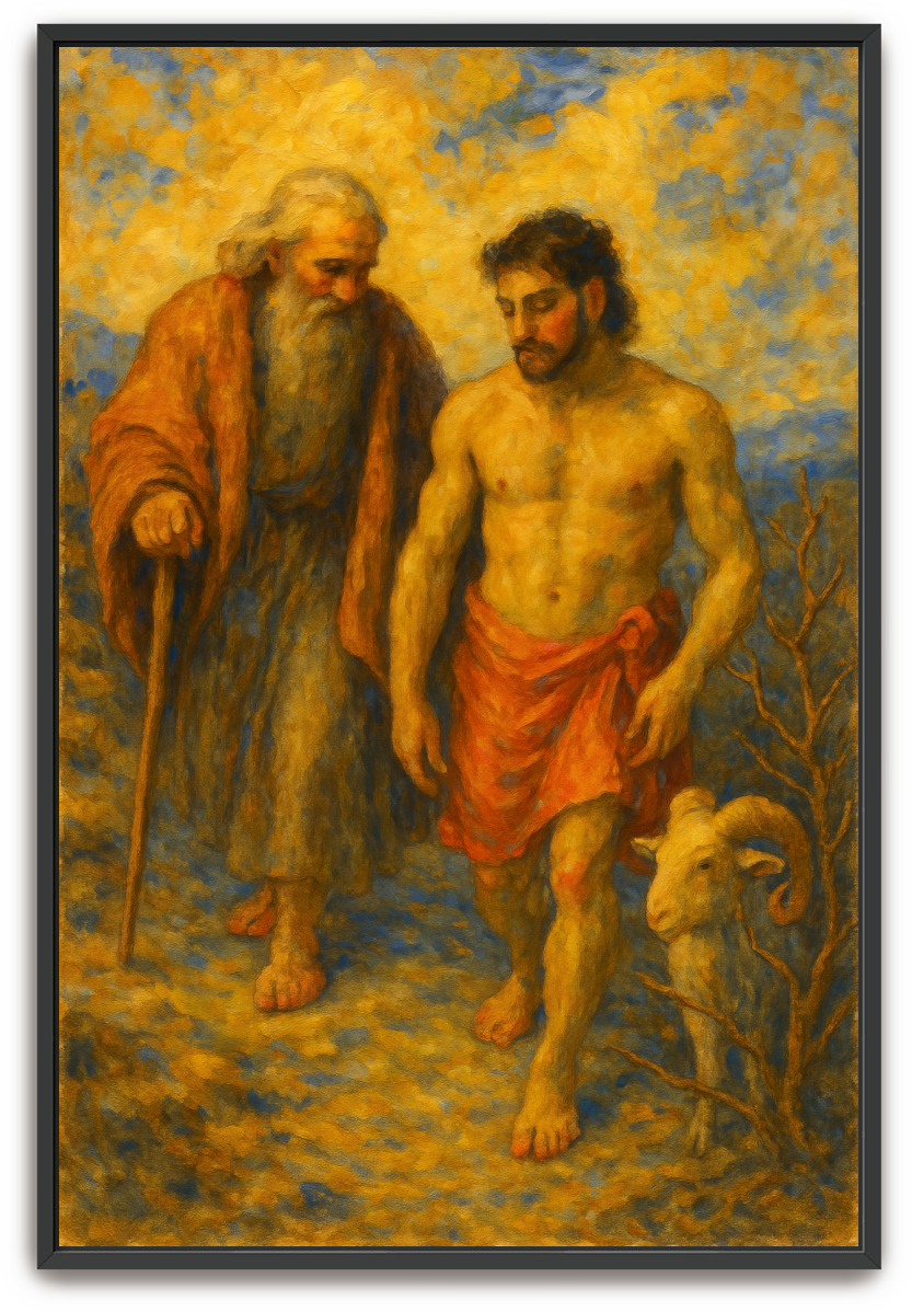 Abraham and Isaac - Impressionism - Scriptures Illustrated