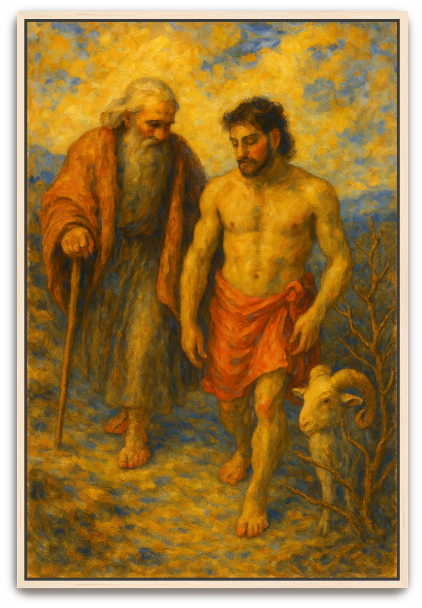 Abraham and Isaac - Impressionism - Scriptures Illustrated