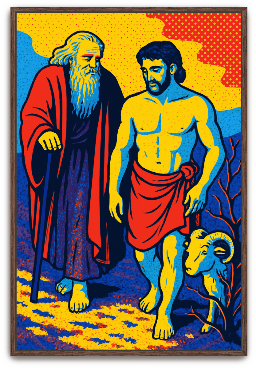 Abraham and Isaac - Pop Art
