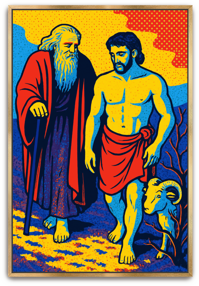 Abraham and Isaac - Pop Art