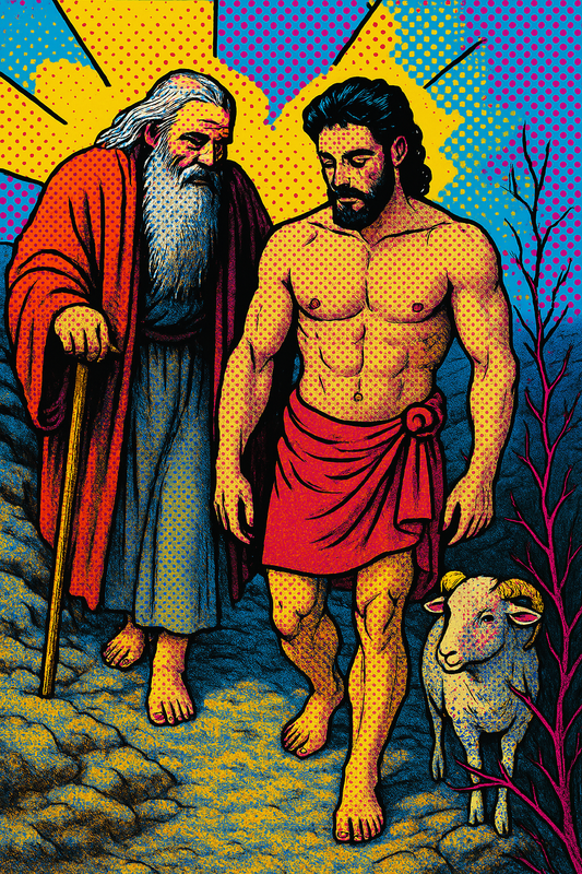 Abraham and Isaac - Illustration