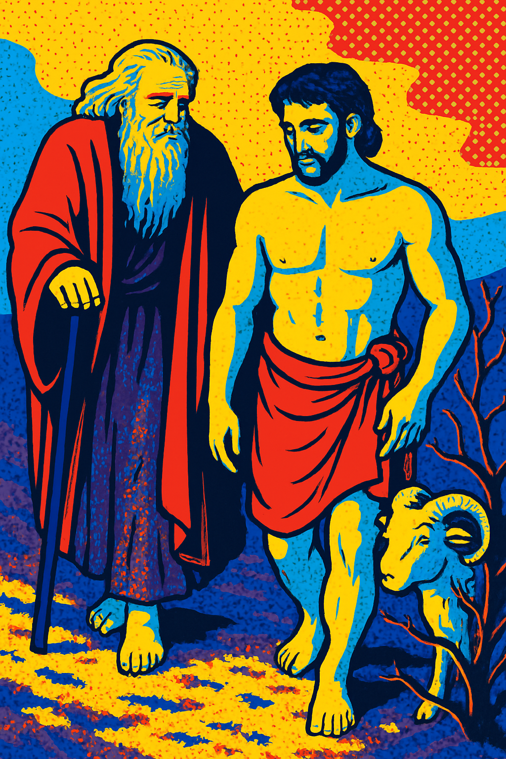 Abraham and Isaac - Pop Art