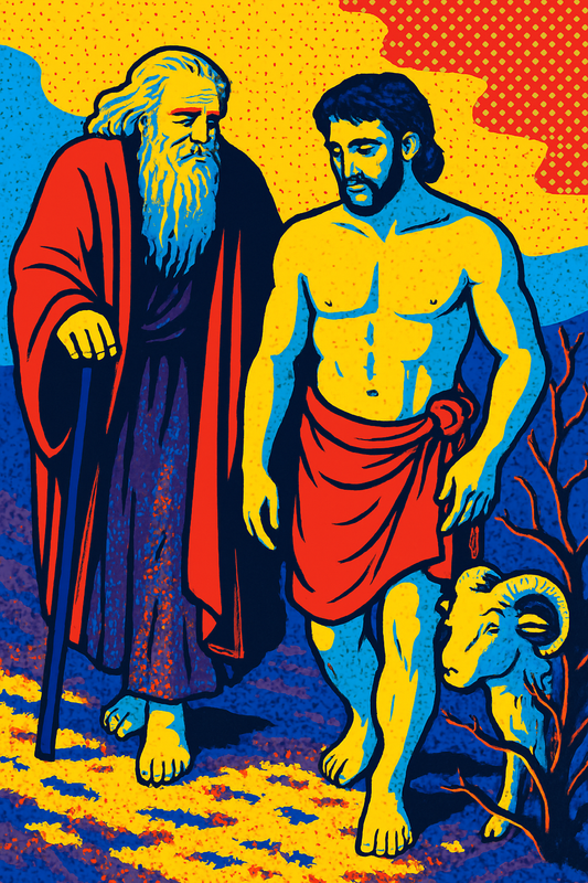 Abraham and Isaac - Pop Art