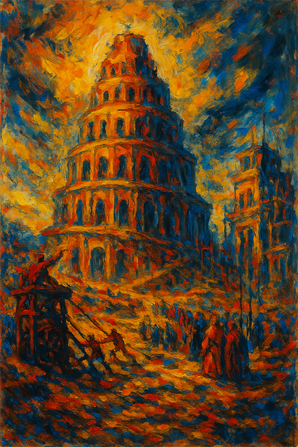 Babel - Abstract Expressionism - Scriptures Illustrated