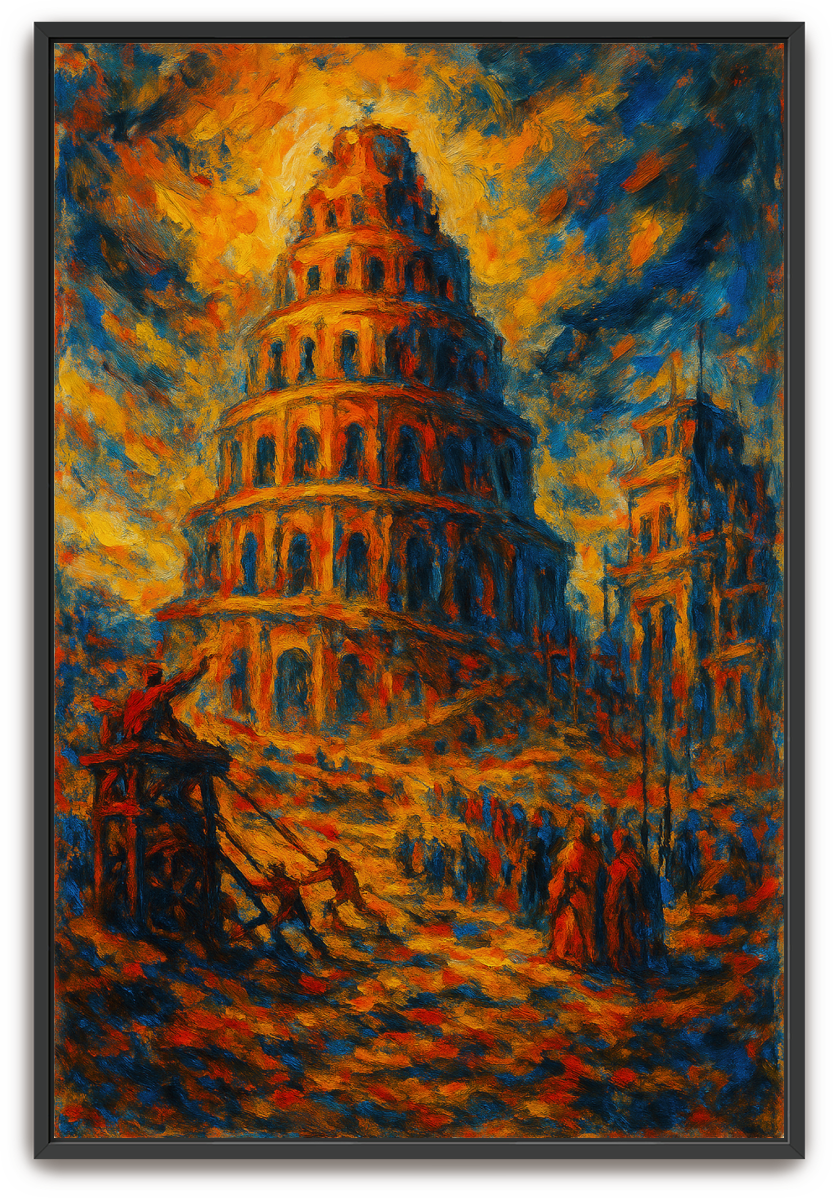 Babel - Abstract Expressionism - Scriptures Illustrated