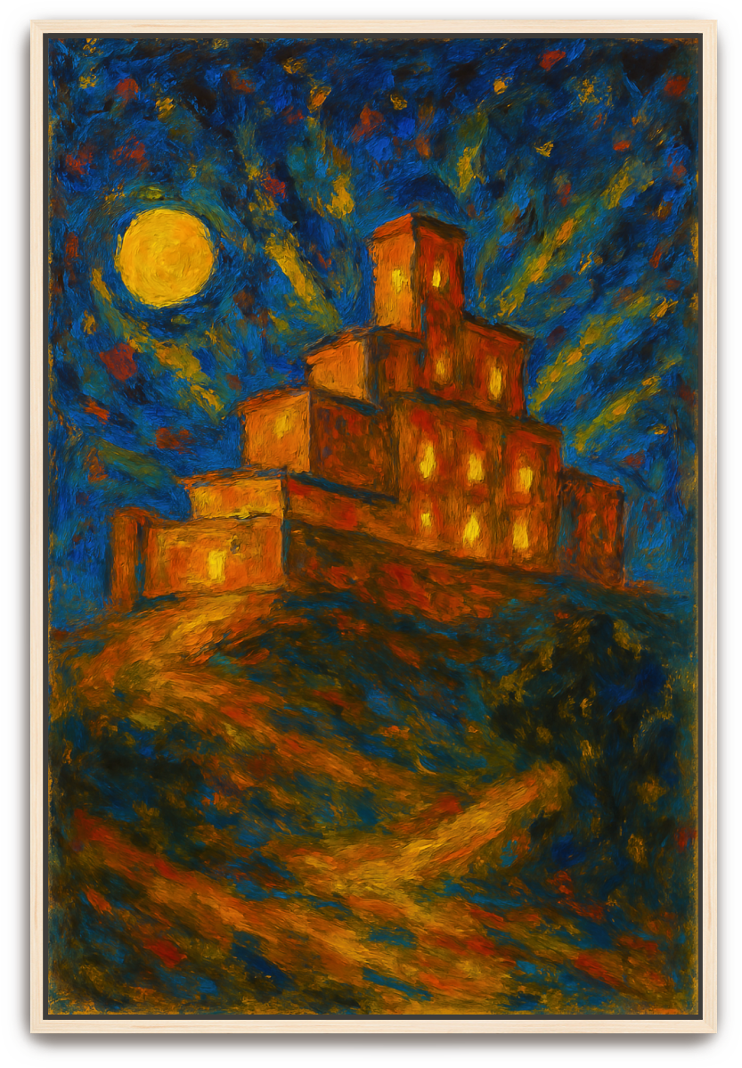 City on a Hill - Abstract Expressionism - Scriptures Illustrated