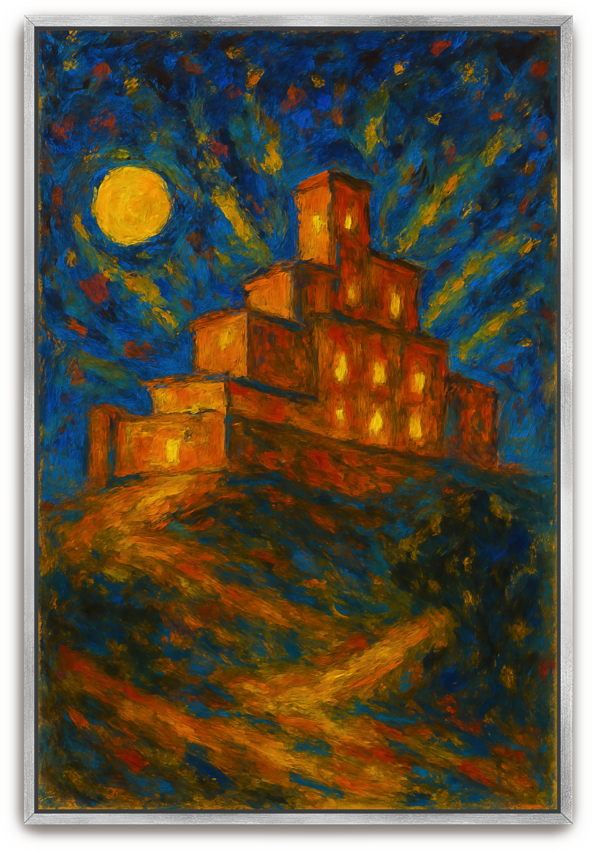 City on a Hill - Abstract Expressionism - Scriptures Illustrated