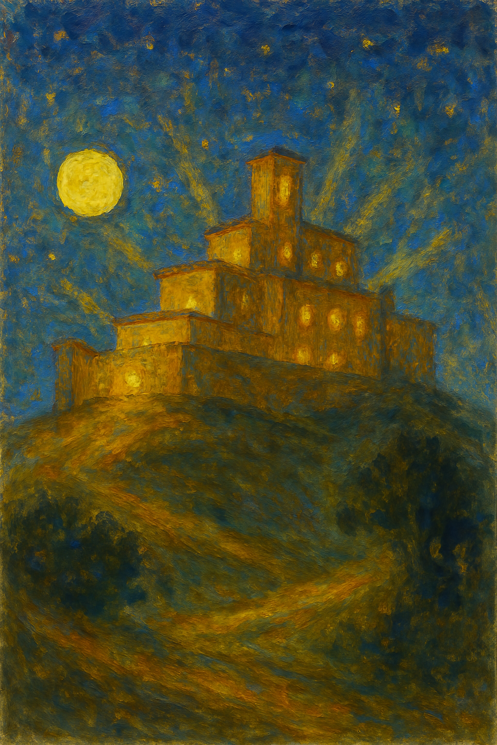 City on a Hill - Impressionism - Scriptures Illustrated