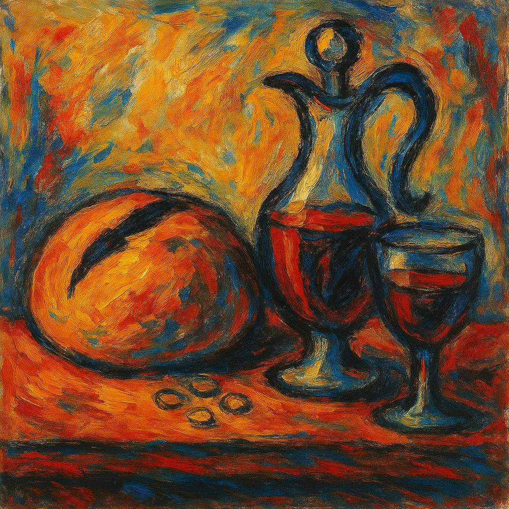 Communion Table - Abstract Expressionism - Scriptures Illustrated