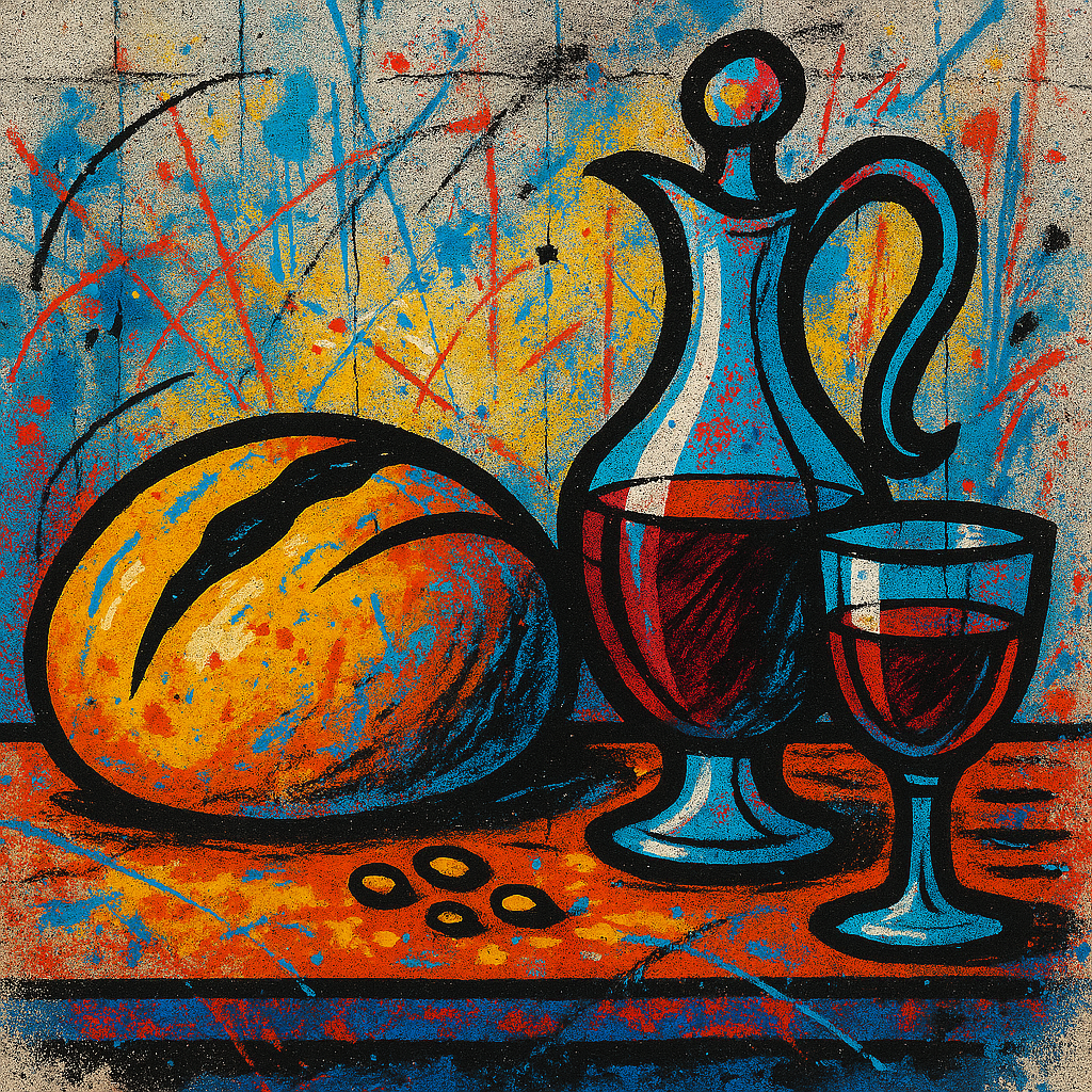 Communion Table - Street Art - Scriptures Illustrated