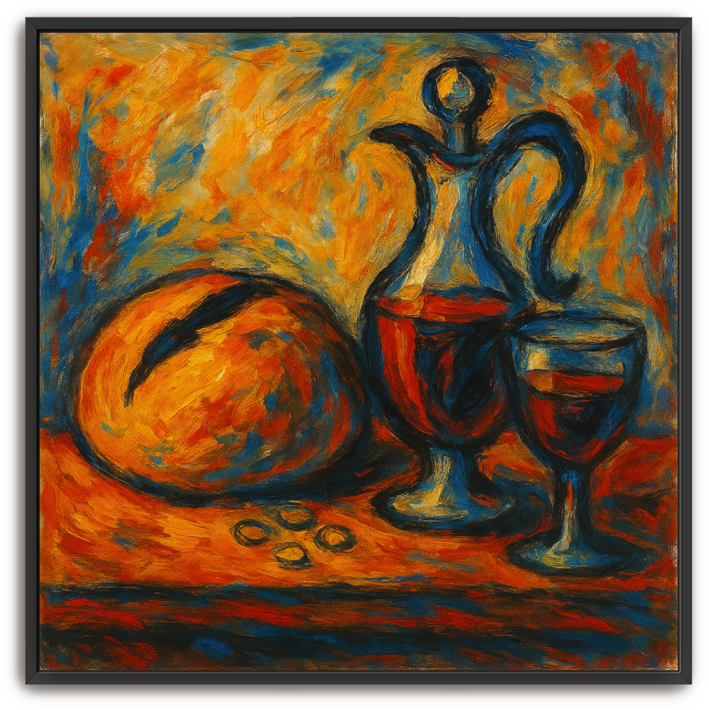 Communion Table - Abstract Expressionism - Scriptures Illustrated