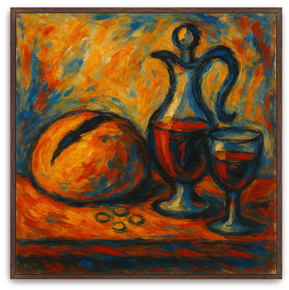 Communion Table - Abstract Expressionism - Scriptures Illustrated