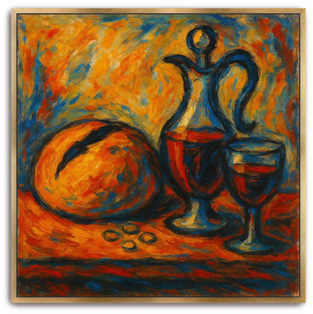 Communion Table - Abstract Expressionism - Scriptures Illustrated