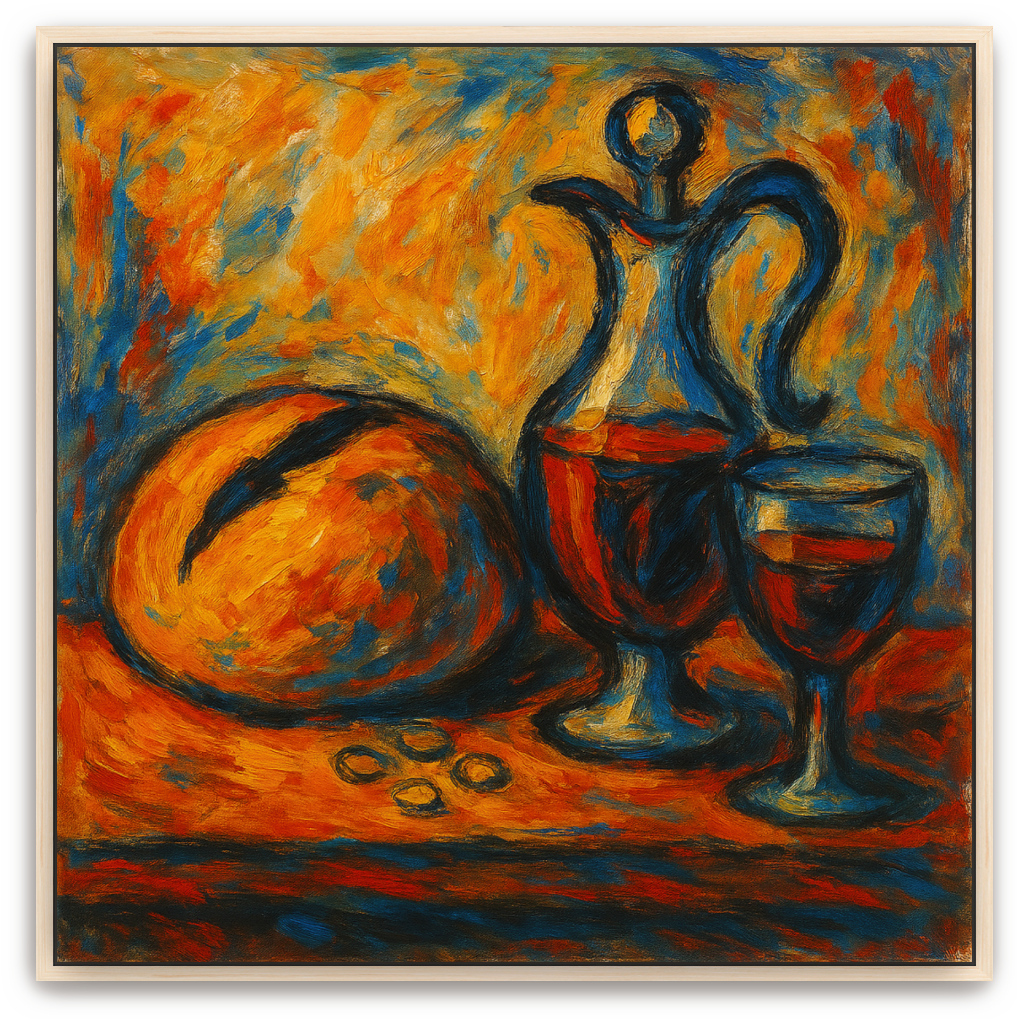 Communion Table - Abstract Expressionism - Scriptures Illustrated