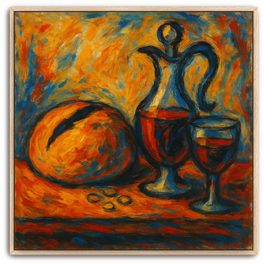 Communion Table - Abstract Expressionism - Scriptures Illustrated