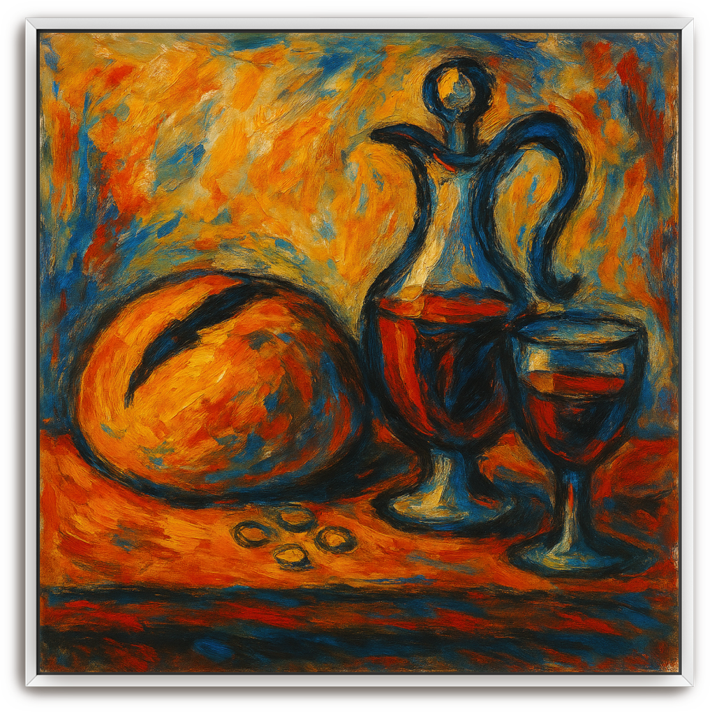 Communion Table - Abstract Expressionism - Scriptures Illustrated