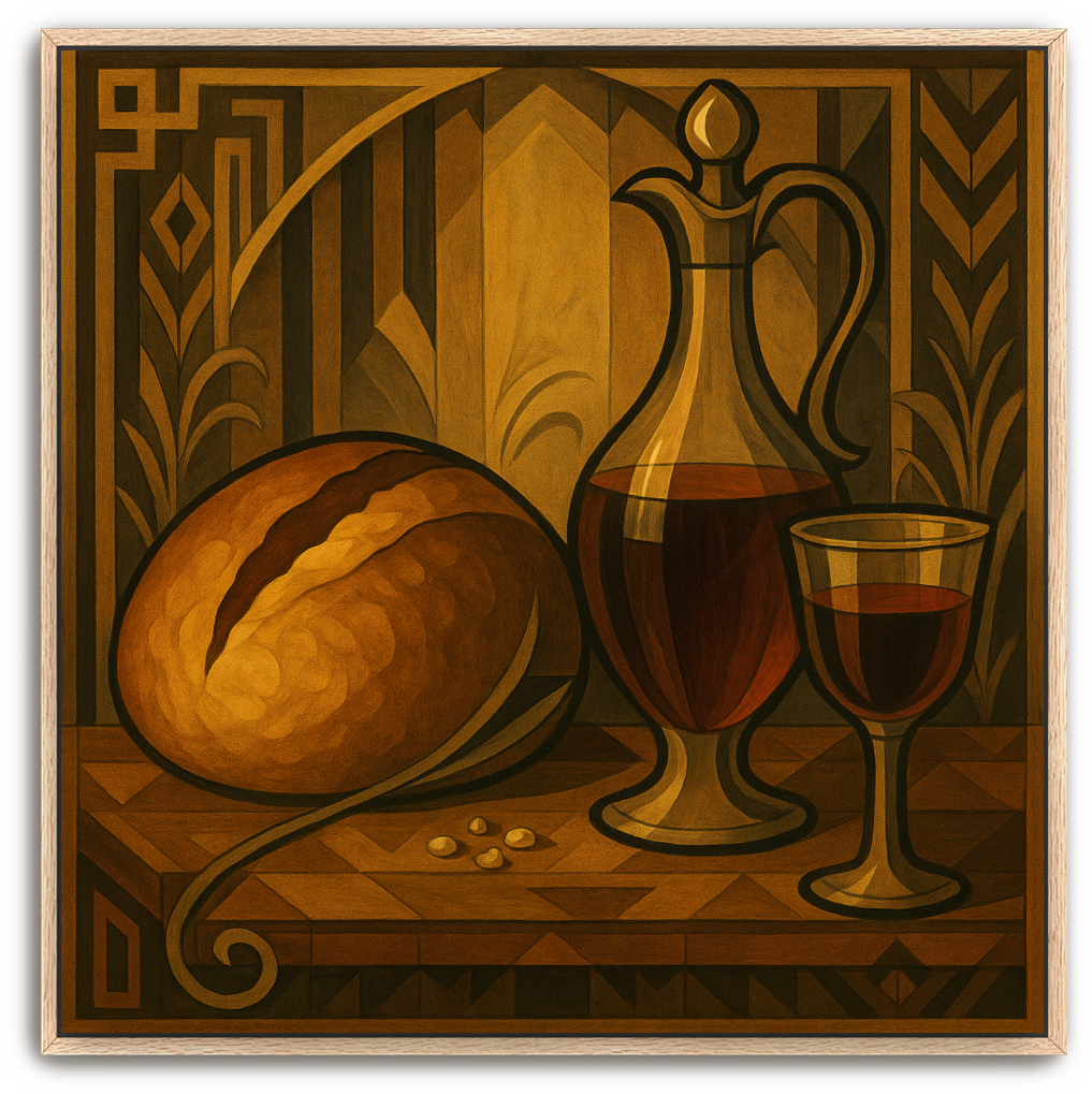 Communion Table - Art Deco - Scriptures Illustrated